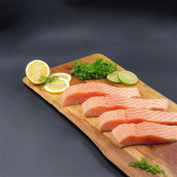 Tilbud laksesteaks  4 stk. a 250 gram