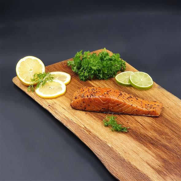 Varmrøget laks - Peber