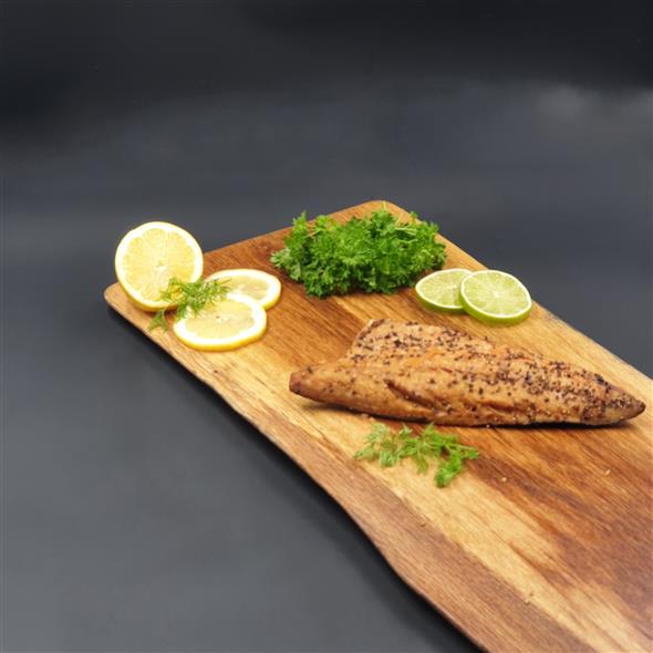 Varmrøget makrelfilet - Peber